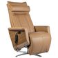 Svago Swivel Power Zero Gravity Leather Massage Recliner in Toffee, , large