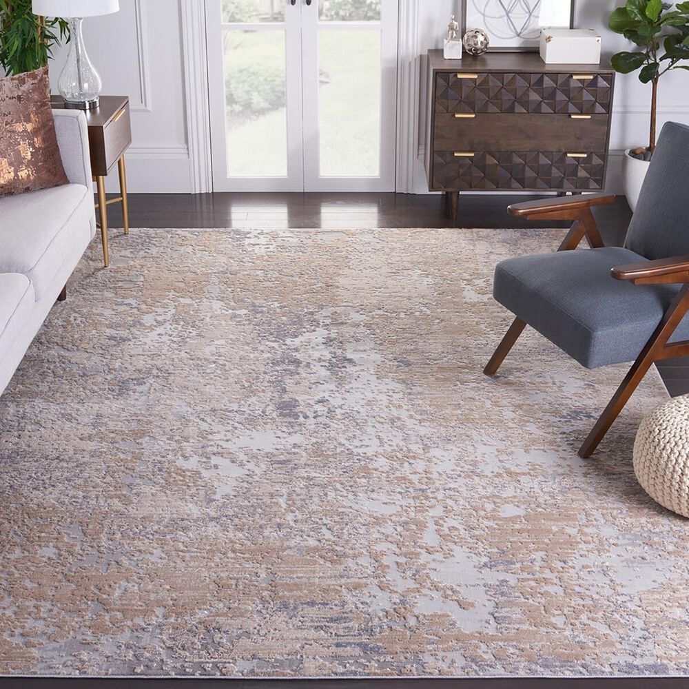 Safavieh Invista 8&#39; x 10&#39; Grey and Cream Area Rug, , large