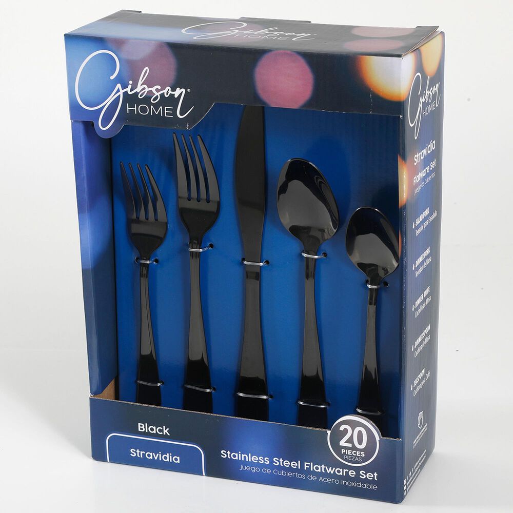 Gibson Home Total Kitchen 20-Piece Black Plastic Gadget Set