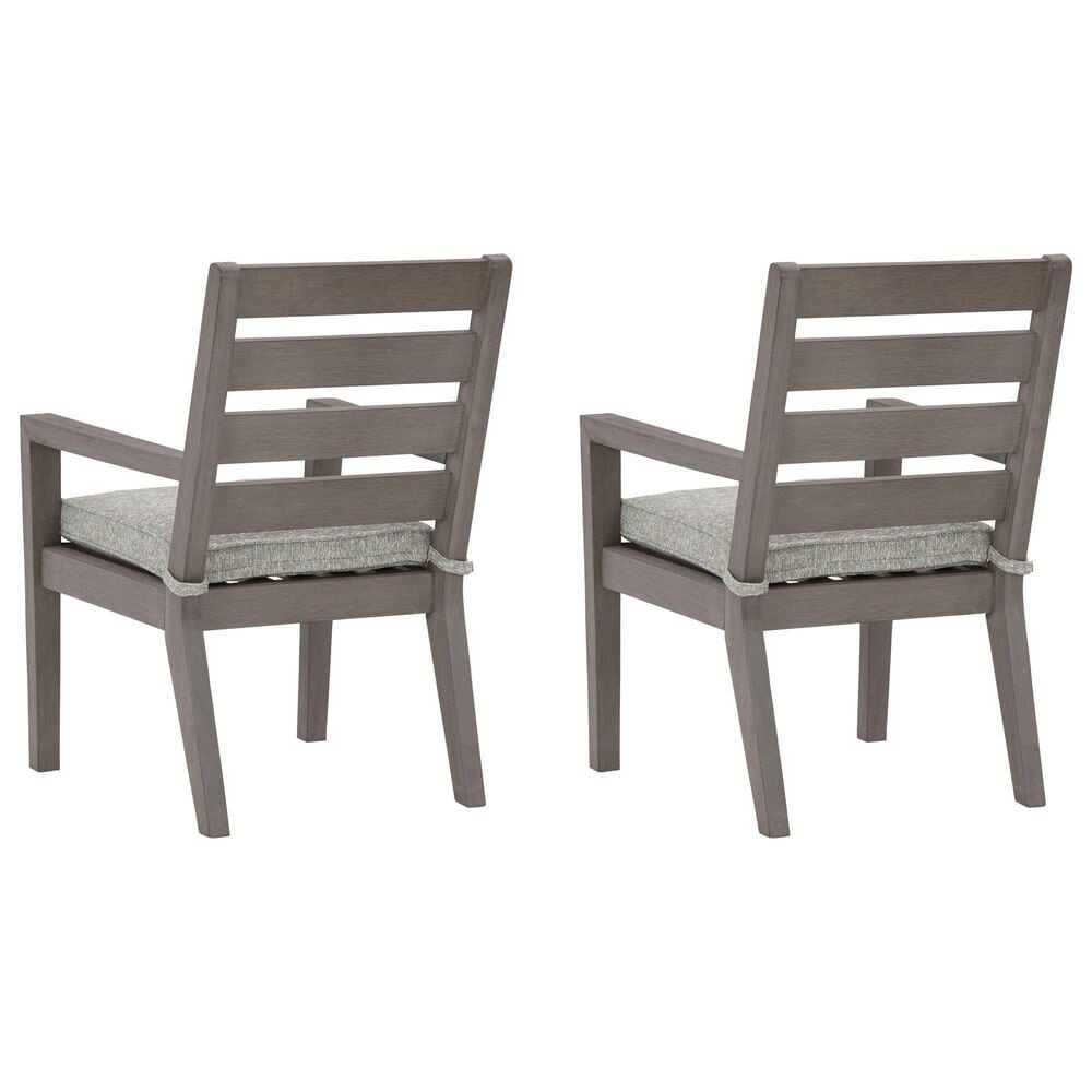 Signature Design by Ashley Hillside Barn Patio Dining Arm Chair in Brown &#40;Set of 2&#41;, , large