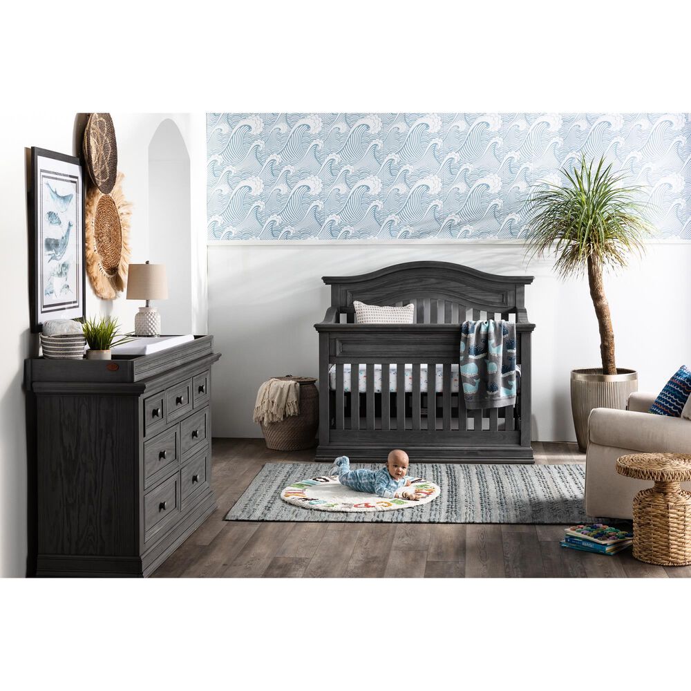 Oxford Baby Glenbrook Changing Topper in Graphite Gray, , large