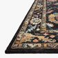 Loloi Padma 2" x 5" Black and Multicolor Runner, , large