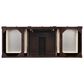 James Martin Brittany 60" Single Bathroom Vanity in Burnished Mahogany with 3 cm Eternal Serena Quartz Top and Rectangle Sink, , large