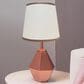 Lambs and Ivy Modern Hexagon Nursery Lamp in Rose Gold, , large
