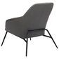 Zuo Modern Manuel Accent Chair in Gray Faux Leather, , large