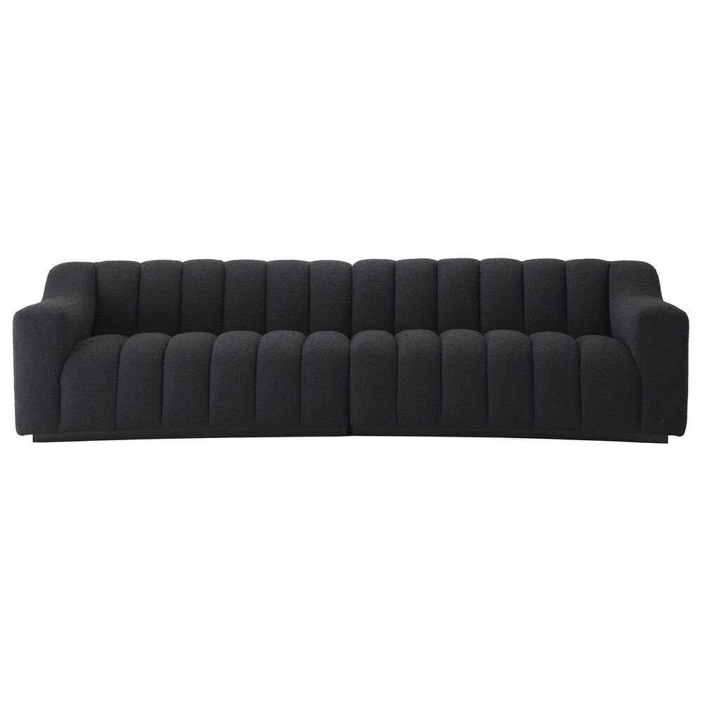 Eichholtz Kelly Stationary Sofa in Boucle Black, , large