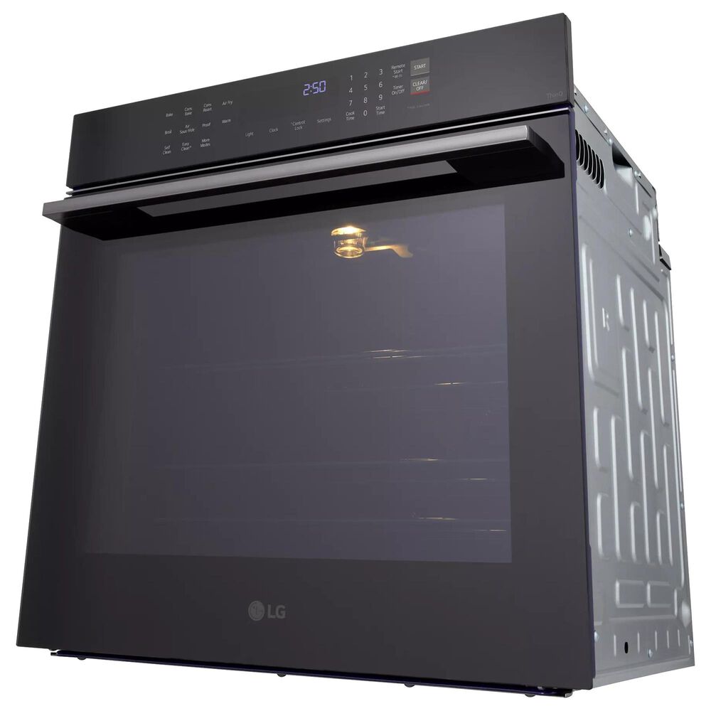 LG 24&quot; Smart Single Electric Wall Oven with True Convection and Air Fry in Black, , large