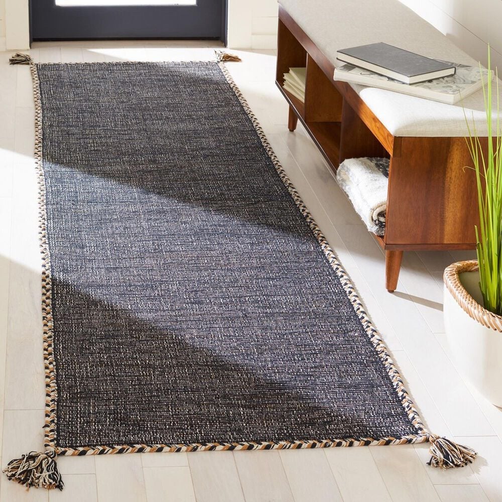 Safavieh Montauk 2&#39;3&quot; x 8&#39; Beige and Black Runner, , large