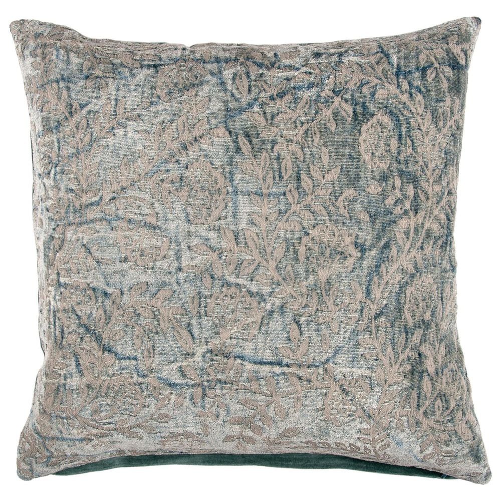 Jeffan International Liliana 20" x 20" Jaquard Throw Pillow in Blue, , large