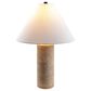 37B Agate Cylinder Table Lamp in Natural Travertine, , large