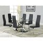 Pacific Landing Faux Leather Dining Chair in Black - Set of 4, , large