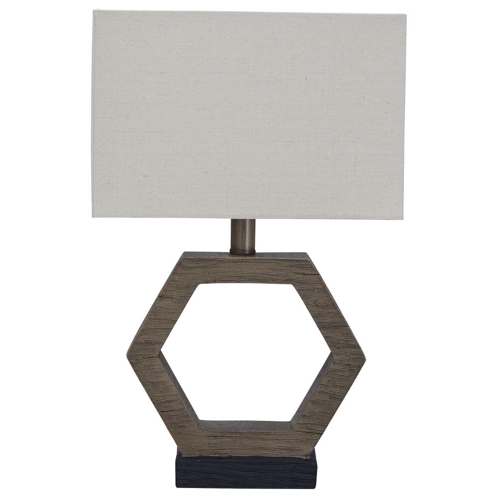 37B Marilu Table Lamp in Gray and Brown, , large