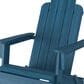 Walker Edison Patio Adirondack Chair in Navy Blue, , large