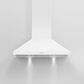 Fisher and Paykel 36" Classic Wall Hood with Pyramid Chimney in White, , large