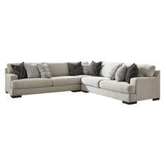 Signature Design by Ashley Artsie 3-Piece L-Shaped Sectional in Ash