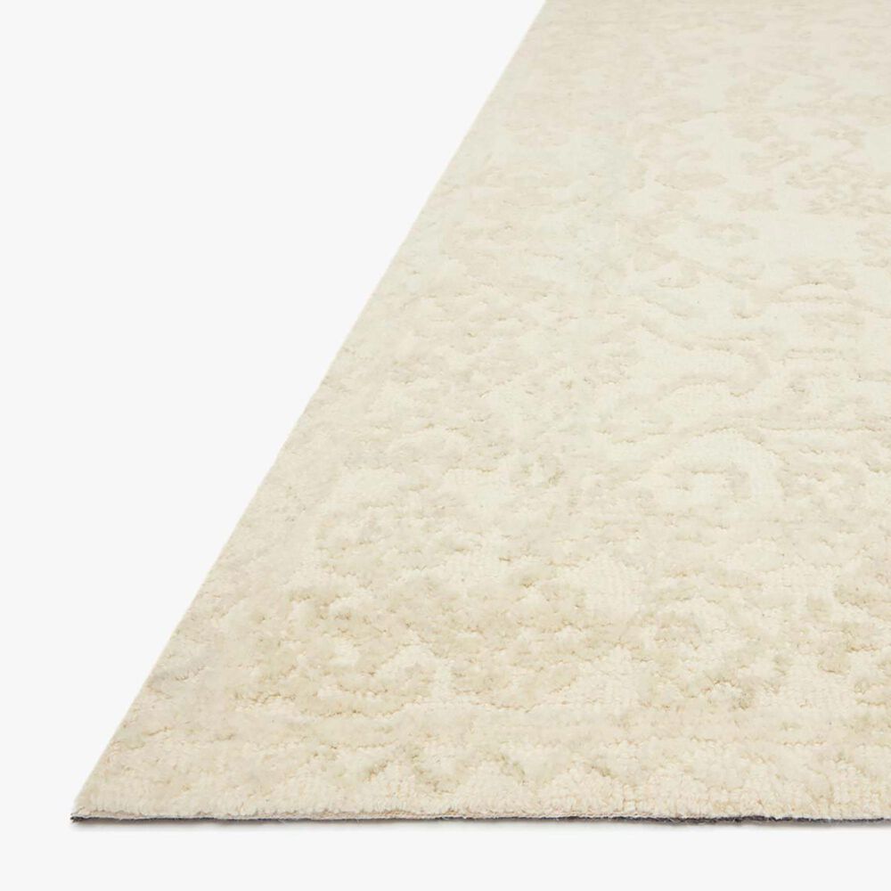 Magnolia Home Annie ANN-04 2&#39;3&quot; x 3&#39;9&quot; White and Light Grey Area Rug, , large