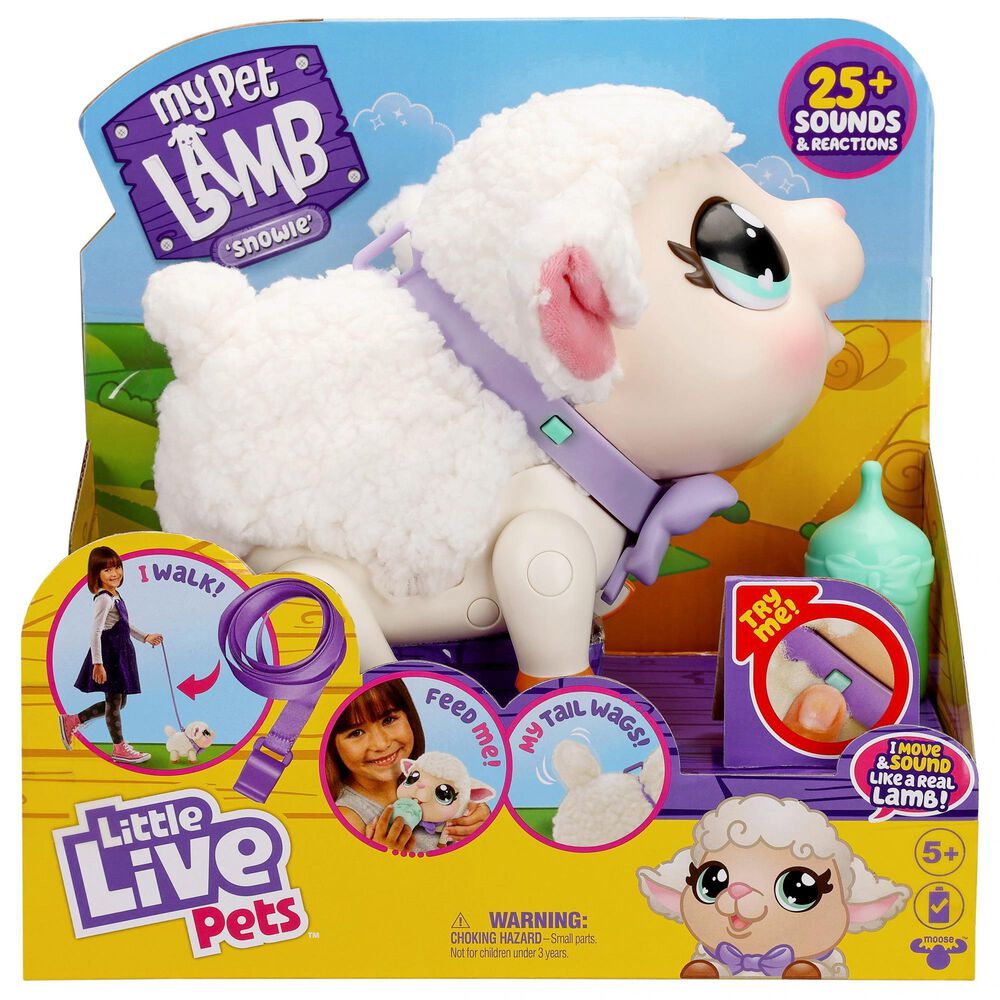 Little Live Pets Lamb Snowie with 25 Sounds and Reactions, , large