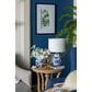 A&B Home Floral Vase Table Lamp in Blue and White, , large