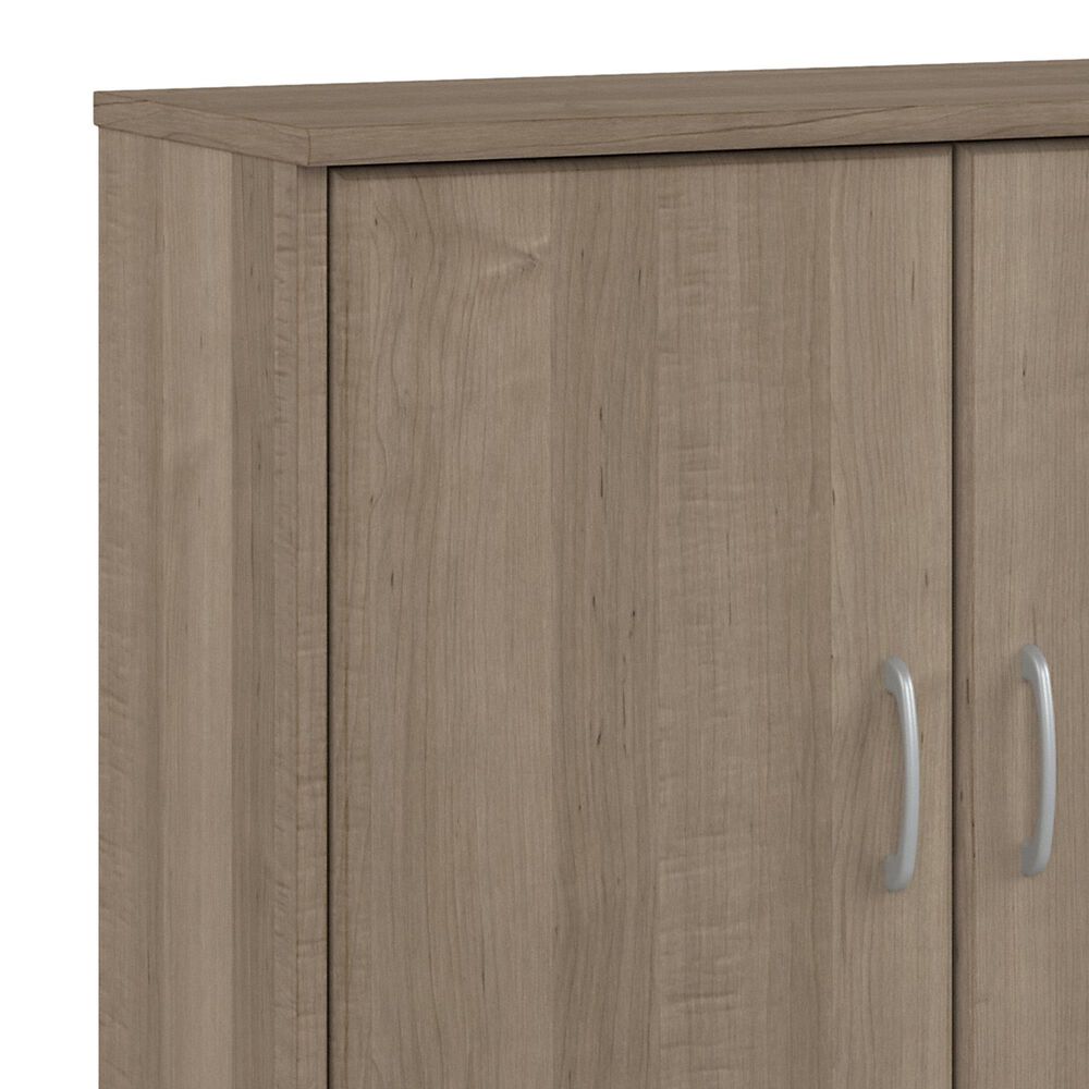 Bush Cabot Small Bathroom Storage Cabinet with Doors in Ash Gray