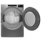 Whirlpool 7.4 Cu. Ft. Gas Wrinkle Shield Dryer with Steam in Chrome Shadow, , large