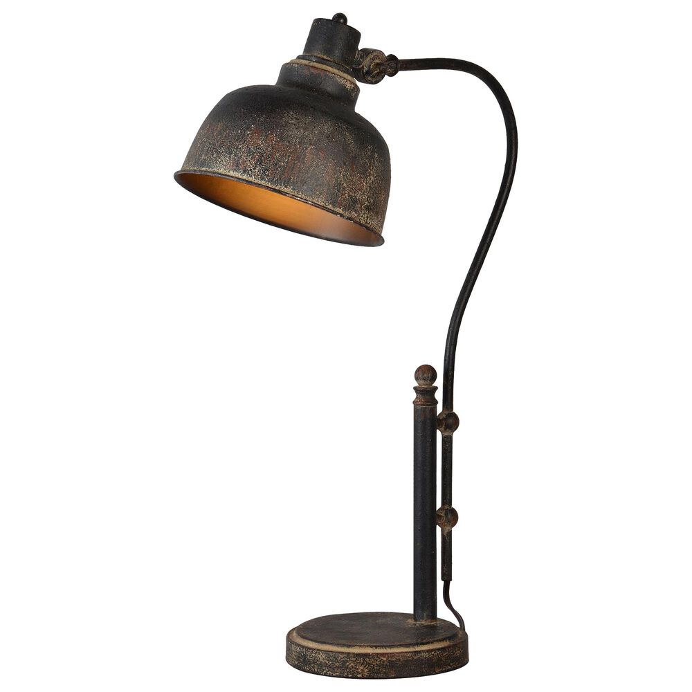 Southern Lighting Wade Desk Lamp in Distressed Brown, , large