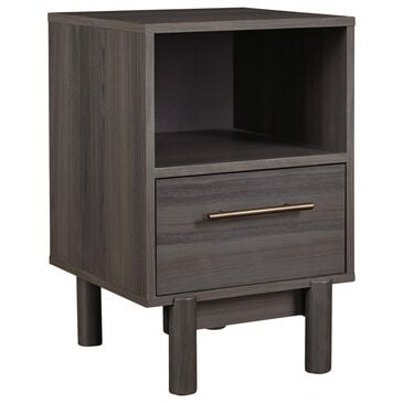 Signature Design by Ashley Brymont 1-Drawer Nightstand in Dark Gray, , large