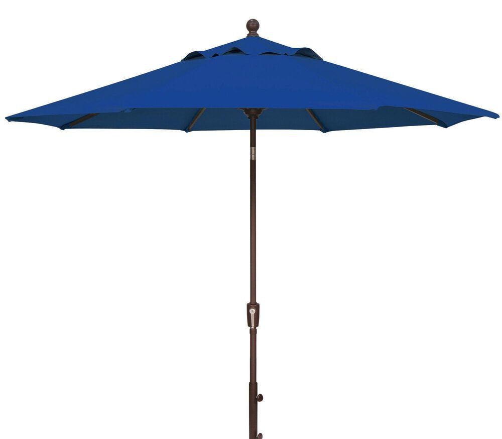Garden Party 9" Blue Sky Market Umbrella in Bronze Frame without Base, , large