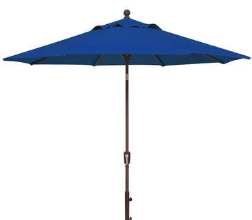 Garden Party 9" Blue Sky Market Umbrella in Bronze Frame without Base, , large