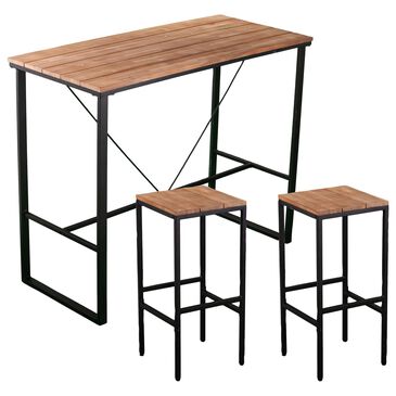 Southern Enterprises Venallo 3-Piece Pub Set in Natural and Black, , large