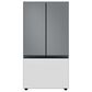 Samsung Bespoke 3-Door French Door Refrigerator Bottom Panel in White Glass, , large