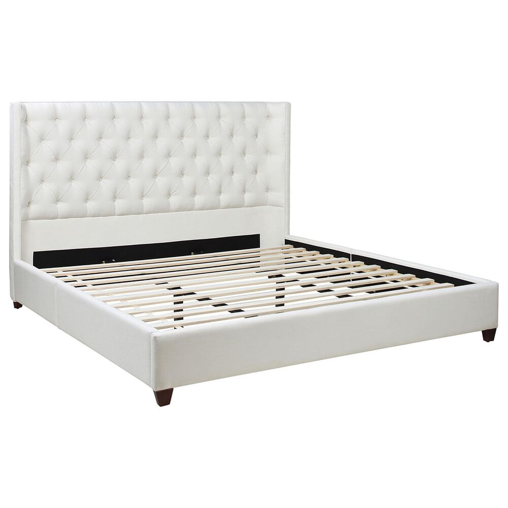 Jennifer Taylor Home Manhattan King Platform Bed in Antique White