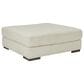 Signature Design by Ashley Lindyn Oversized Accent Ottoman in Ivory, , large