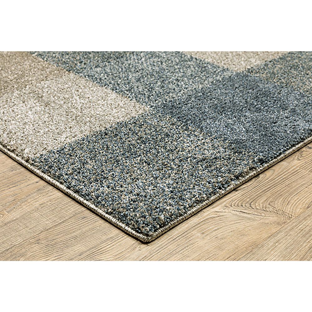 Oriental Weavers Alton Flanel 3&#39;3&quot; x 5&#39; Blue and Beige Area Rug, , large