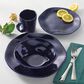 Oxford Ryo Sapphire Porcelain 16-Piece Dinnerware Set in Dark Blue, , large