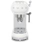 Smeg 33.81 Oz Espresso Manual Coffee Machine in White and Polished Chrome, , large