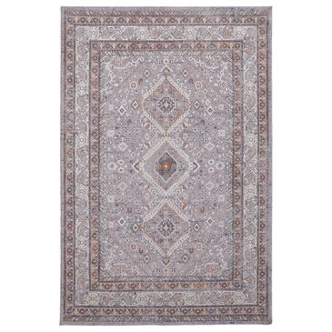 Feizy Rugs Francisco Oriental 5" x 8" Gray and Rust Area Rug, , large