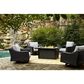 Signature Design by Ashley Beachcroft Patio Rectangular Fire Pit Table in Black and Light Gray, , large