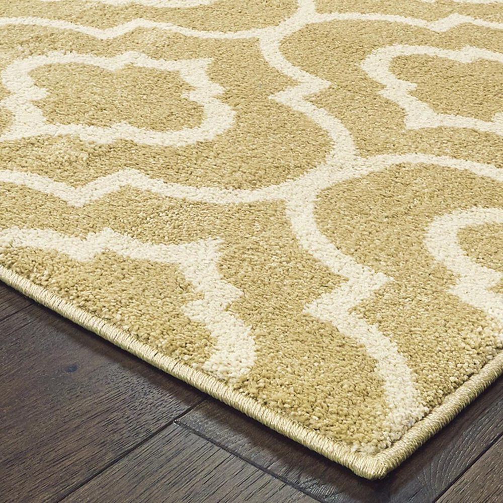 Oriental Weavers Carson 9672E 2&#39; x 3&#39; Gold Scatter Rug, , large