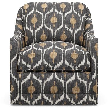 Lexington Furniture Barclay Butera Glenhaven Swivel Chair in Gray, Brown and Gold, , large