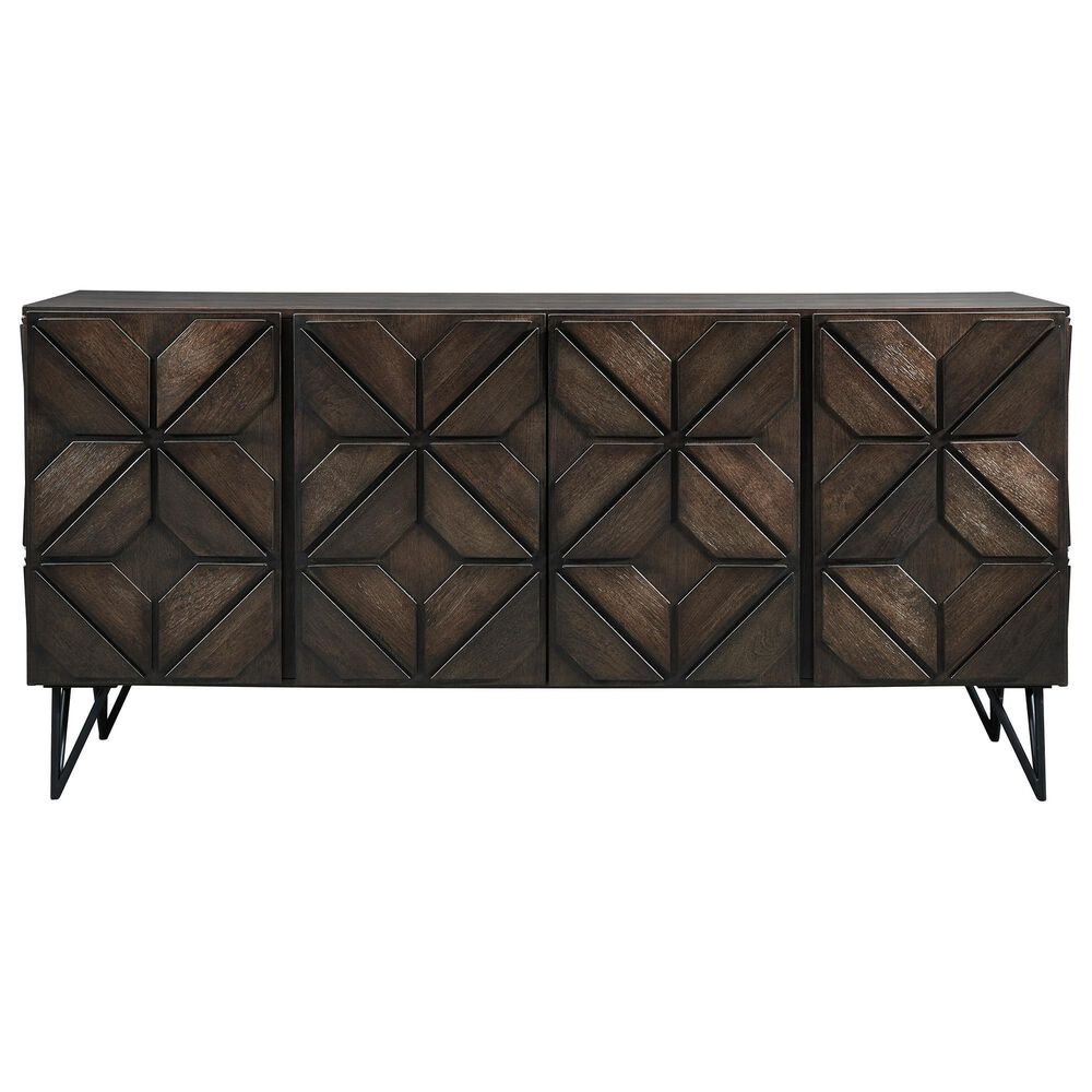 Signature Design by Ashley Chasinfield 72" Large TV Stand in Dark Espresso Brown, , large