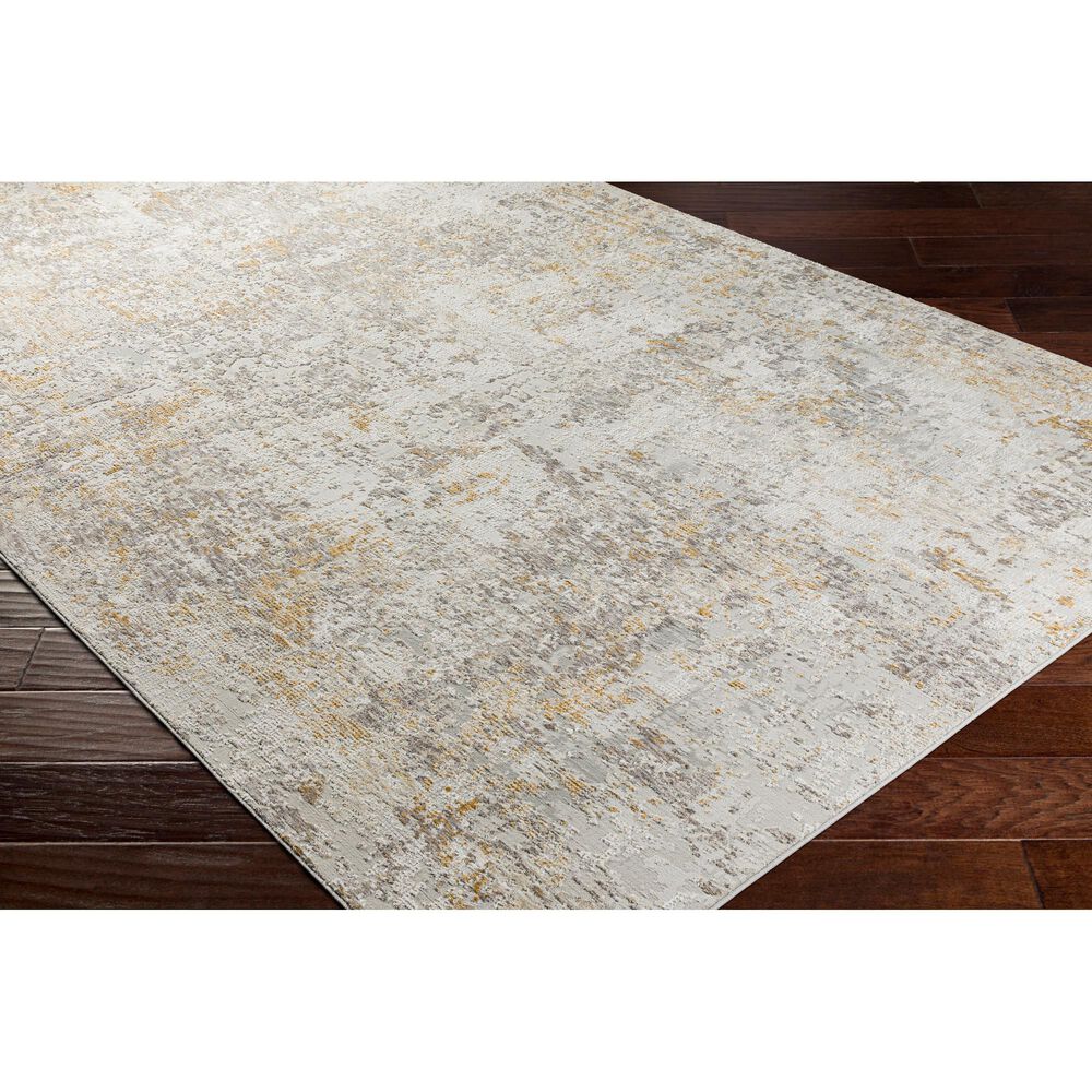 Surya Carmel 5&#39; x 7&#39;3&quot; Taupe, White, Gray, Mustard and Camel Area Rug, , large