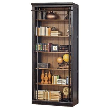 Wycliff Bay Toulouse 94" Bookcase in Aged Ebony and Warm Honey, , large