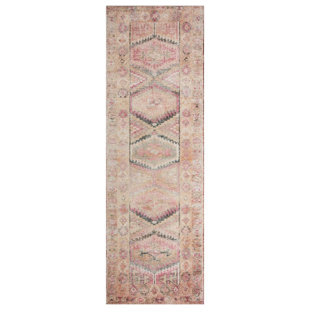 Loloi II Layla  2"6" x 9"6" Pink and Lagoon Runner, , large