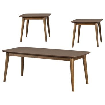 Pacific Landing Radley Occasional Table Set in Natural Walnut (Set of 3), , large