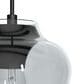 Hunter Vidria 3-Light Round Pendant Cluster in Matte Black, , large