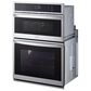 LG 2-Piece Kitchen Package with 6.4 Cu. Ft. Wall Oven and 36" Electric Cooktop in Print Proof Stainless Steel and Black, , large