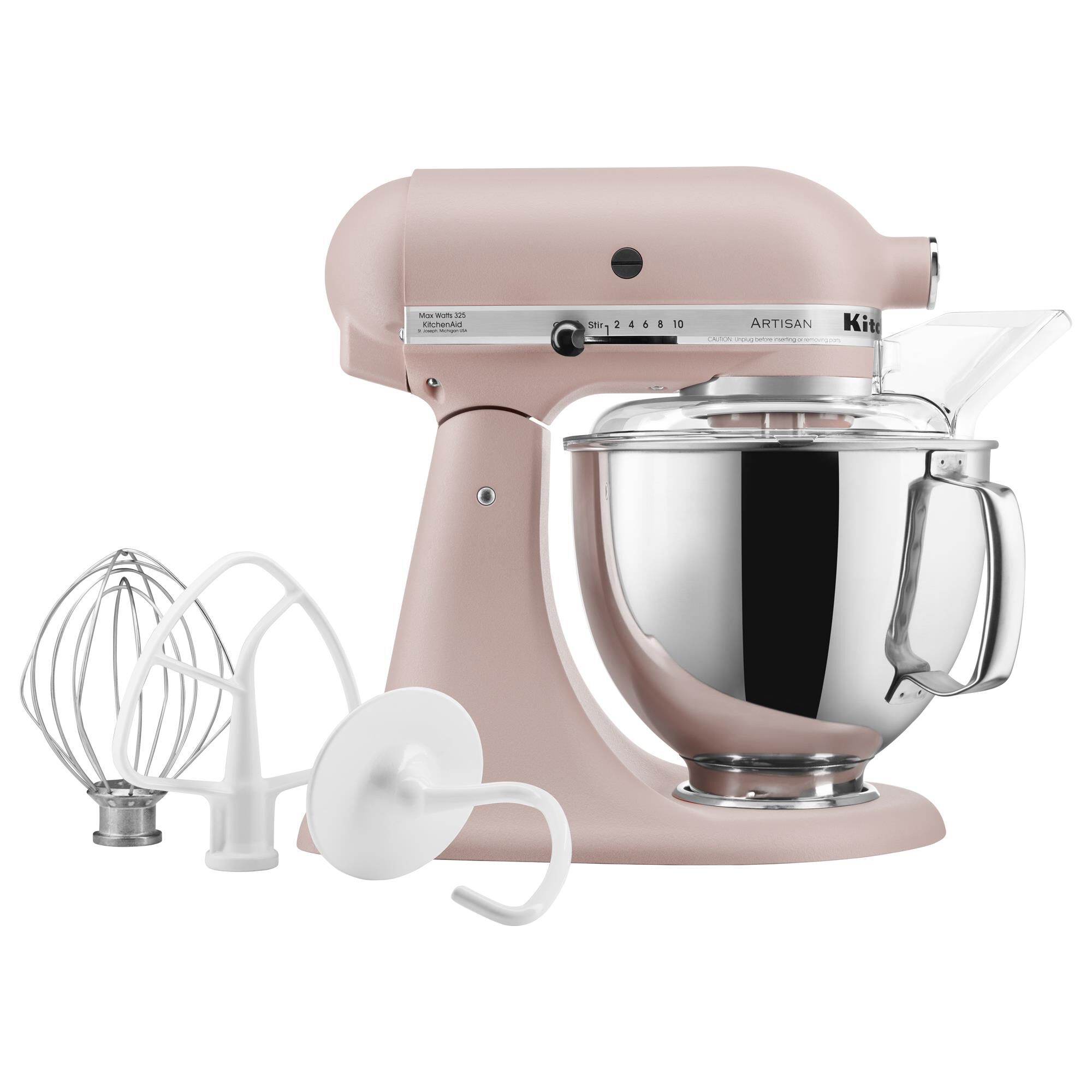 KitchenAid Artisan 5-Quart Tilt-Head Stand Mixer in Feather Pink 