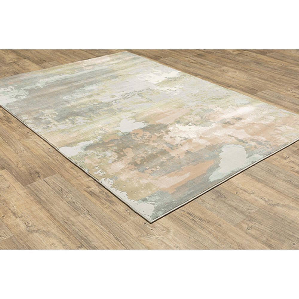 Oriental Weavers Capistrano Abstract 536A1 9&#39;10&quot; x 12&#39;10&quot; Gray Area Rug, , large