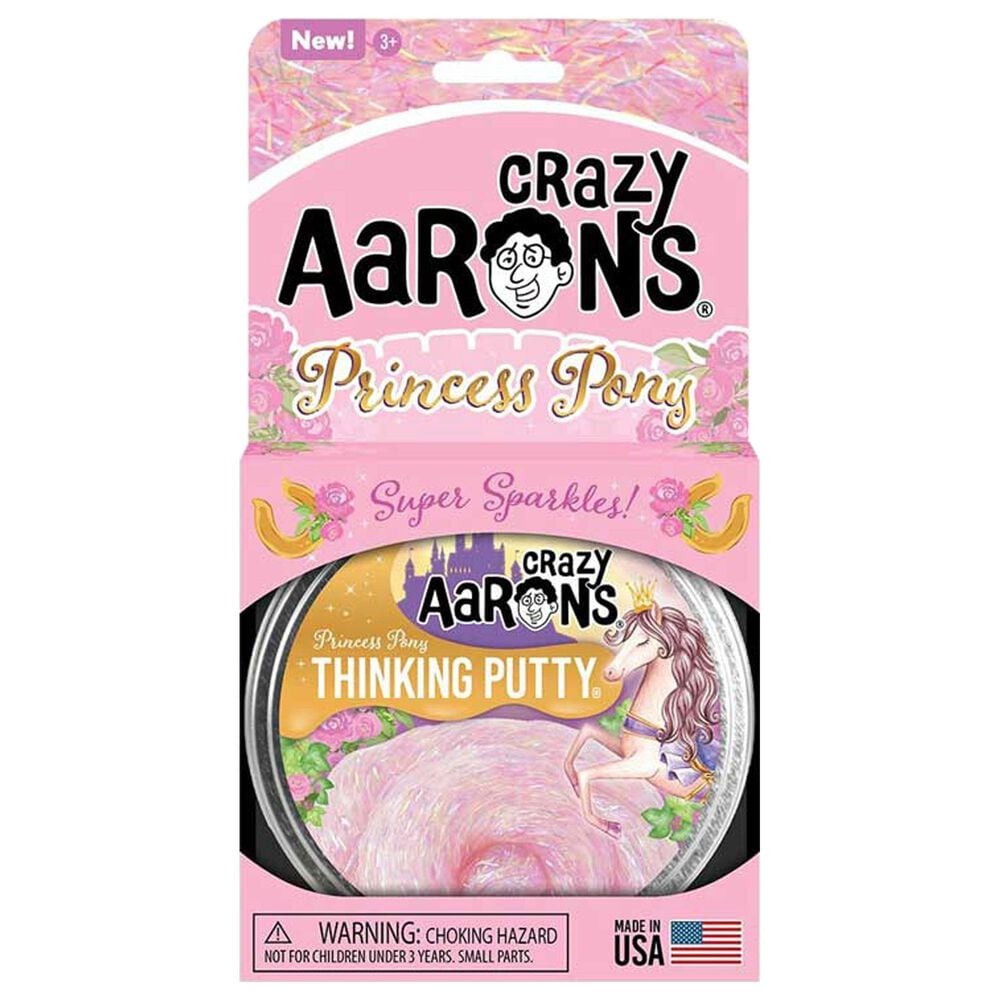 Crazy Aaron"s Thinking Putty Princess Pony Silicone in Pink, , large