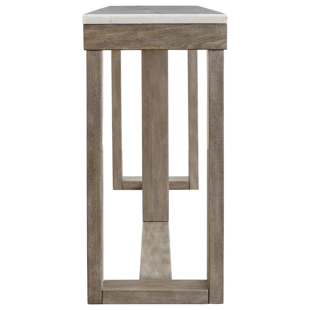 Signature Design by Ashley Loyaska Sofa Table in Grayish Brown and Ivory, , large